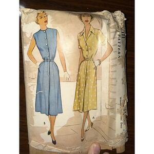 Vtg 50s McCall Sleeveless Dress Pattern , Bust 34